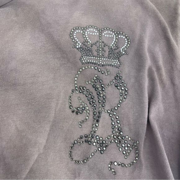 Vintage Rawyalty Shirt Mens XL Brown Y2K Cybergoth Crystal Affliction Punk‎ Glam - Picture 3 of 10